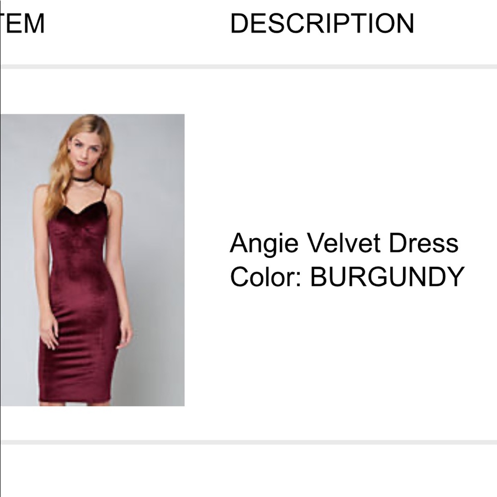 bebe velvet dress
